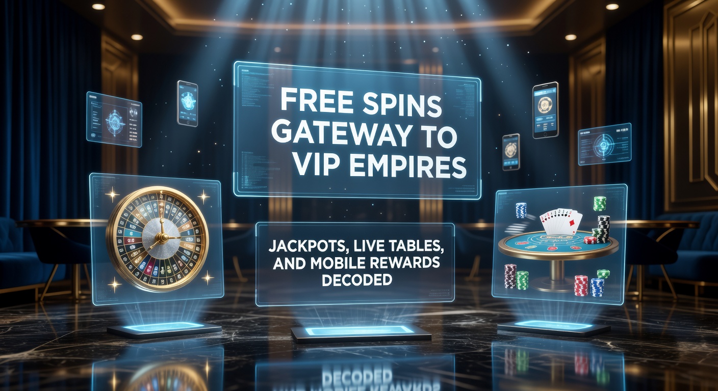 Dynamic screenshot of a live dealer blackjack table on a mobile screen, surrounded by VIP badge icons and free spin reward notifications