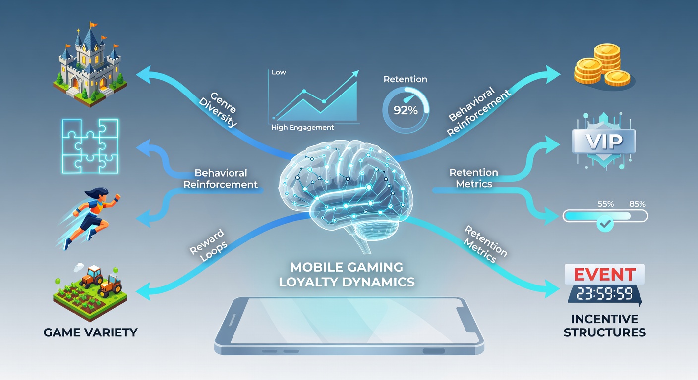 Dashboard view of mobile gaming loyalty program tracking game variety participation and accumulated incentives