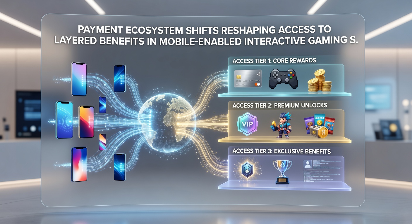 Dashboard view of mobile gaming rewards tiers linked to payment history