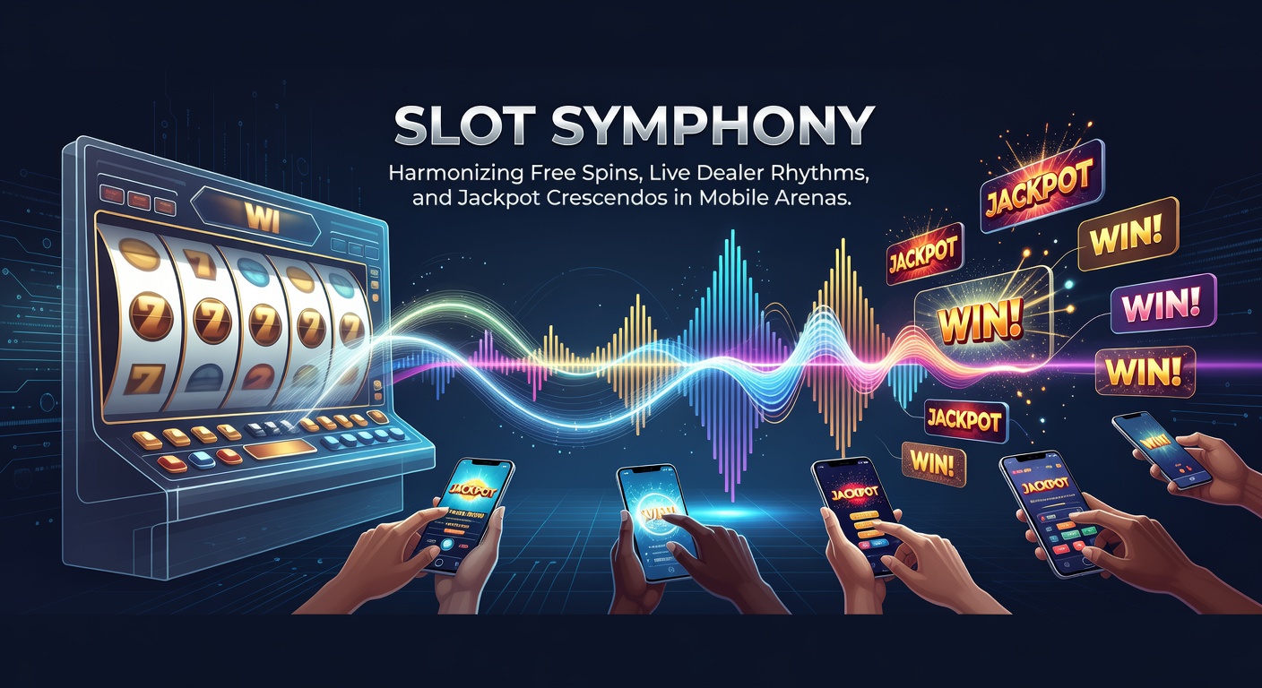 Vibrant mobile screen displaying synchronized slot spins, live dealer tables, and rising jackpot meters in a dynamic casino interface