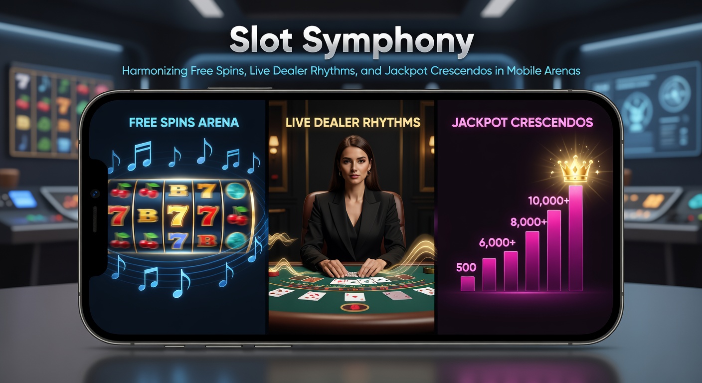 Live dealer at a mobile roulette table with overlaid slot free spin notifications and a climbing jackpot counter