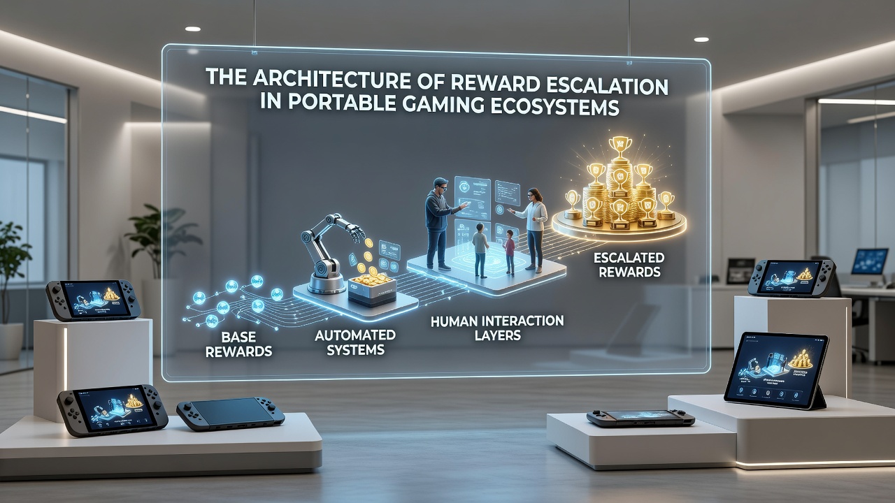 Flowchart showing data pathways between automated game modules and live dealer interfaces in portable ecosystems