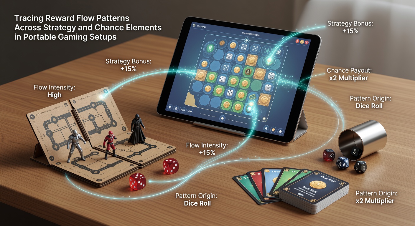 Flowchart illustrating intersections of skill-based decisions and probabilistic rewards on mobile hardware